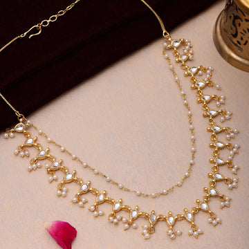 Kundan and Pearl Necklace