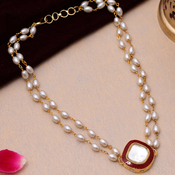 Kundan & Pearl Choker