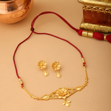 Golden Traditional Choker with Studs