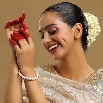 White Traditional Bangle