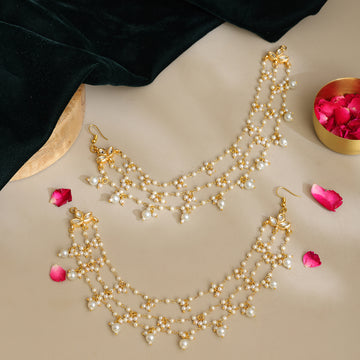 Pearl Ear Chains (set of 2)