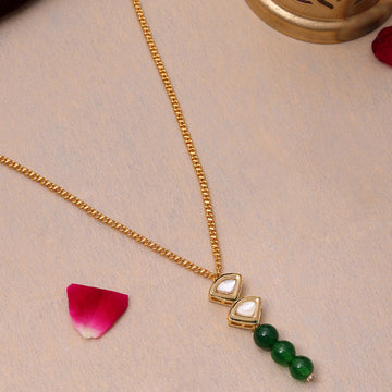 Green Aventurine Kundan Necklace