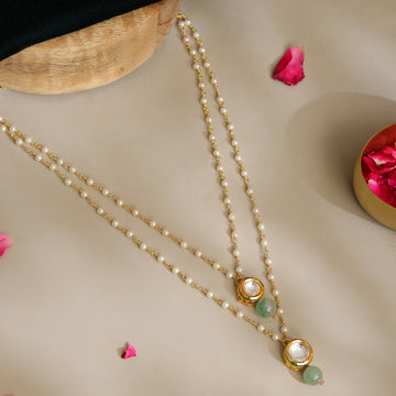 Green Aventurine & Kundan Necklace