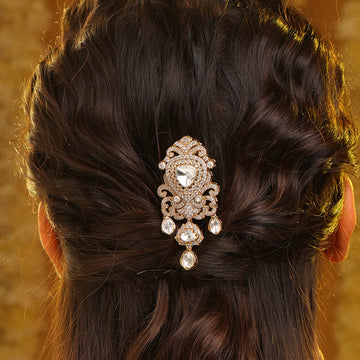 Ruby Raang shahi knot Pin