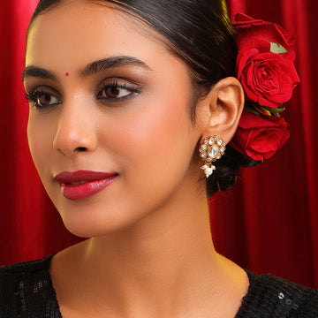Ruby Raang Ivory Studs earring