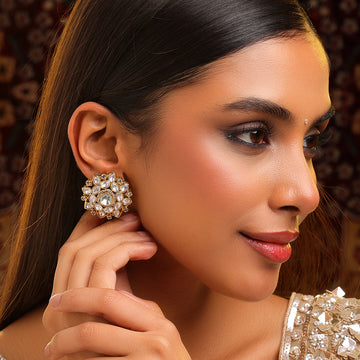 Ruby Raang Floral Aura studs