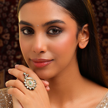 Ruby Raang Kundan Raaj Ring
