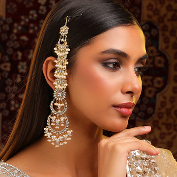 Ruby Raang Ivory long earrings