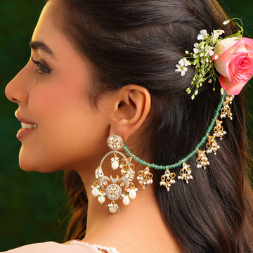 Ruby Raang Saanjh hara Ear chain - Earrings not included