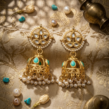 Feroza Kundan Jhumka