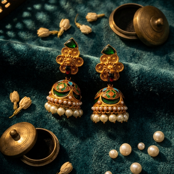 Zamurrad Gold Jhumka