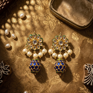 Shahi Neelam Earrings