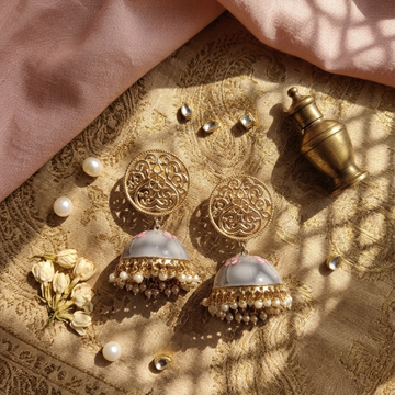 Rajasi Grey Jhumka