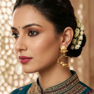 Chidiya Gold Earring