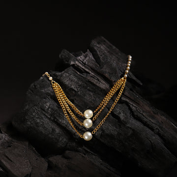 White Gold Plated Handcrafted Necklace