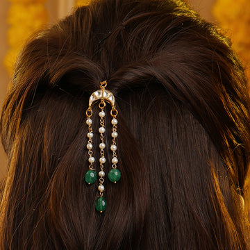 Ruby Raang Chanda pearl droppings hair pin