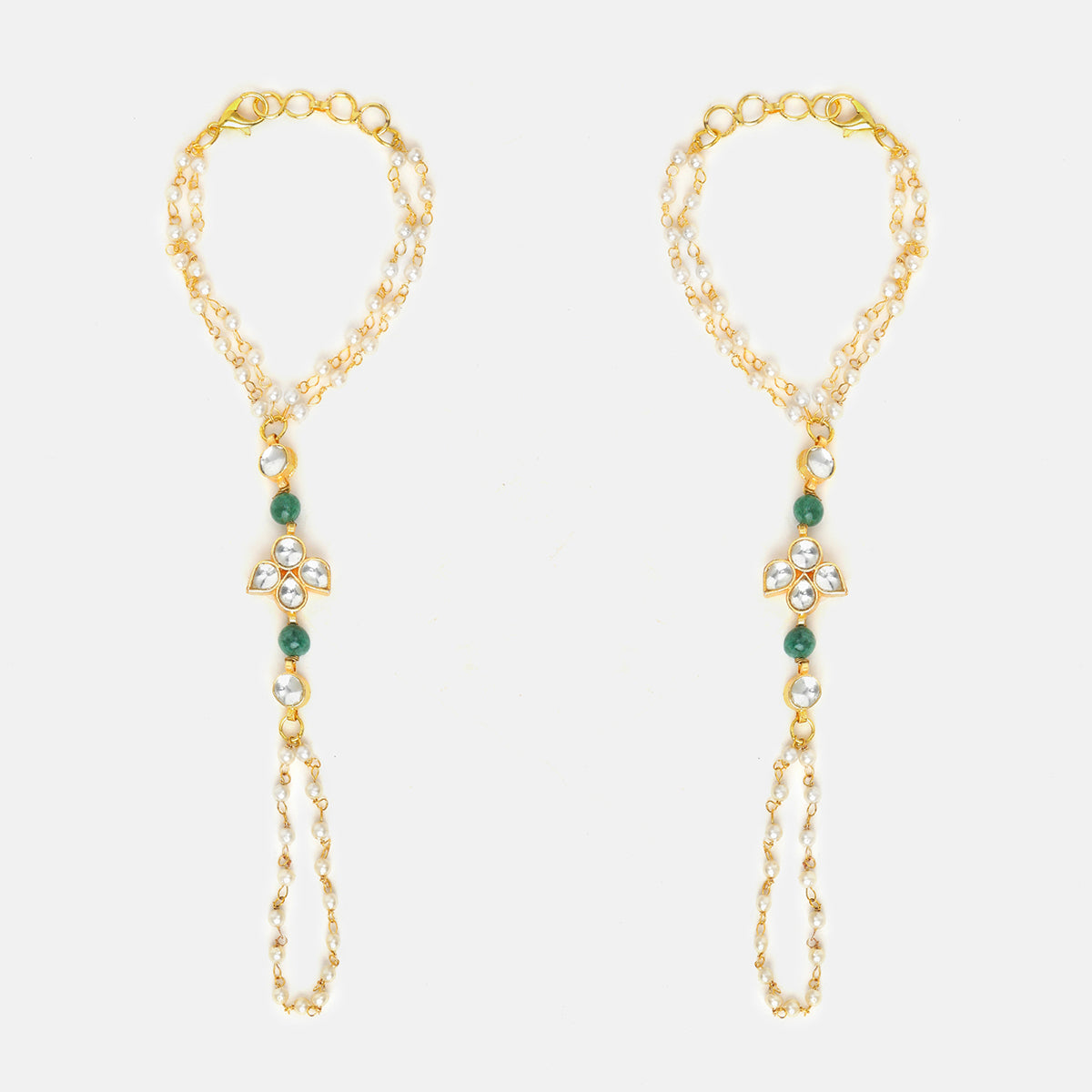 Handlet Chain Ruby Raang Handlet Set with pearl chains (2'6)