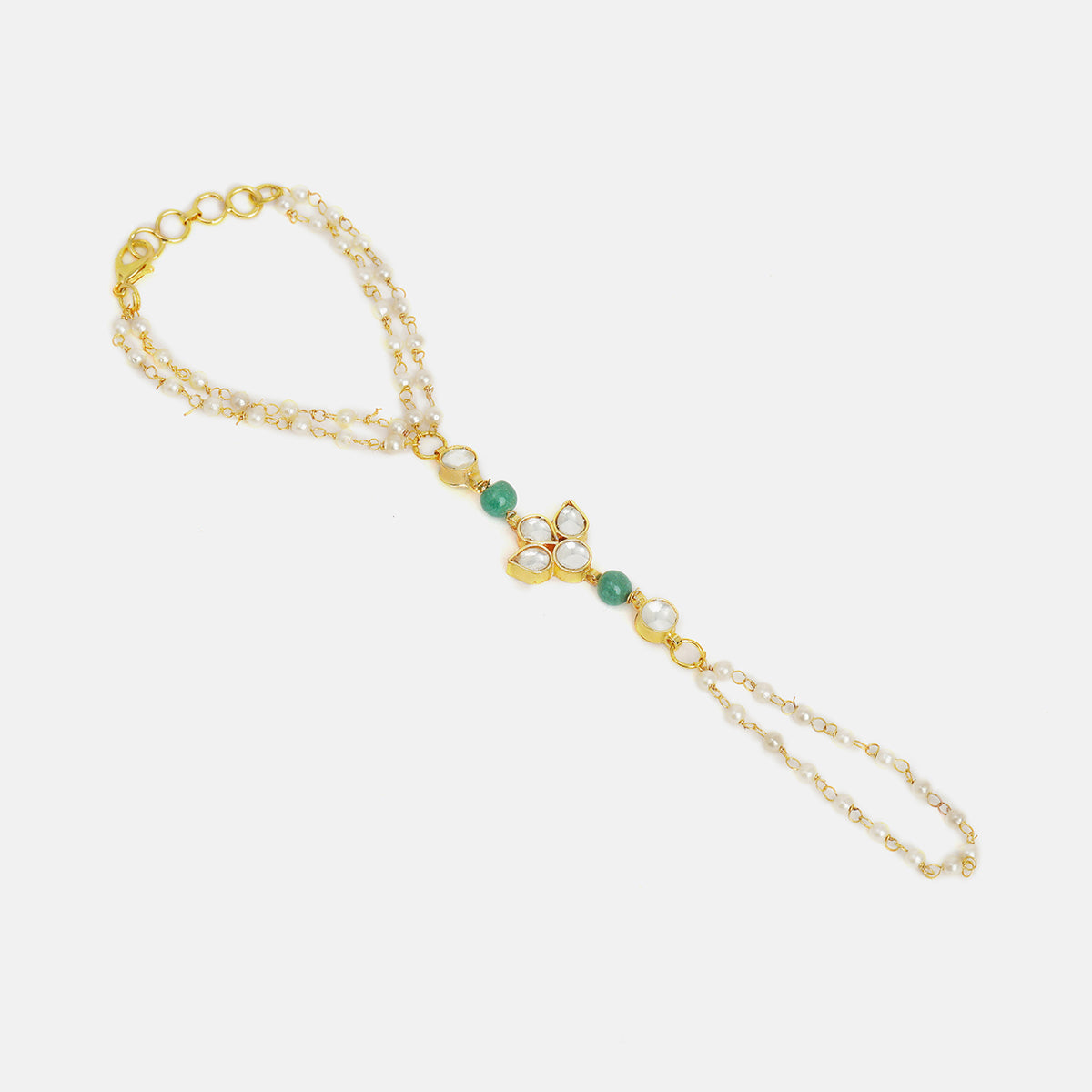 Handlet Chain Ruby Raang Handlet Set with pearl chains (2'6)
