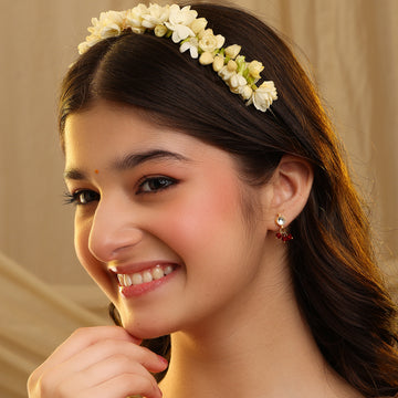 Ruby Raang Women Dainty Drops Earrings