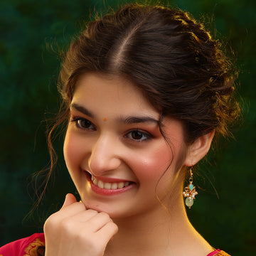 Ruby Raang Chandni Green Earring