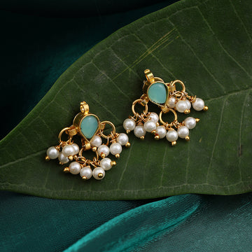 Polki Jhumki Cluster Stud Mini Jhumka Earrings – Simar Collection | Ruby Raang