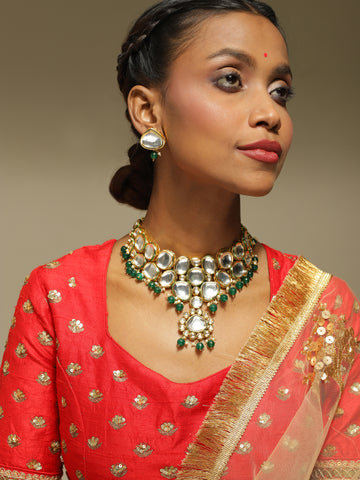 Kundan Choker with Earrings