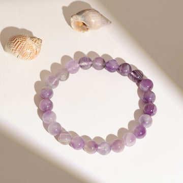 Purple Amethyst Beads Crystal Bracelet