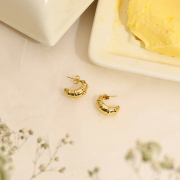 Half Moon Studs by Ruby Raang