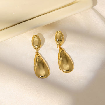 Golden Drop Earrings by Ruby Raang