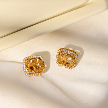 Ruby Raang  Elephant Studs