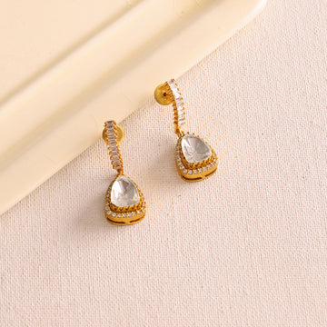 Ruby Raang Women's Moissanite Diamond Earrings