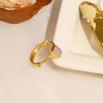 Ruby Raang Natural Stone Pink Ring