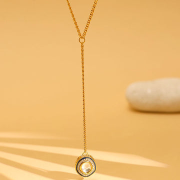 Gold Plated Kundan Necklace by Ruby Raang