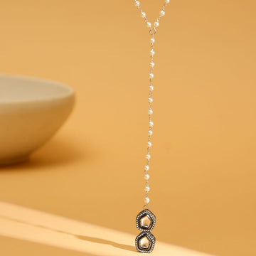 Beaded Kundan Necklace by Ruby Raang