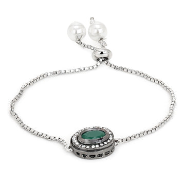 Kundan Silver Bracelet