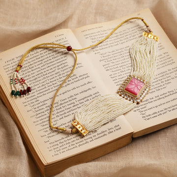 Pink & Pearls Kundan Necklace