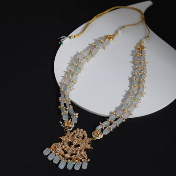 Long Layered Kundan Necklace