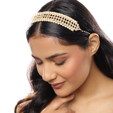 Kundan Beaded Hair Band