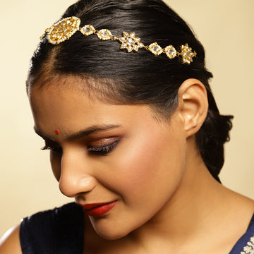 Kundan Beaded Hair Band