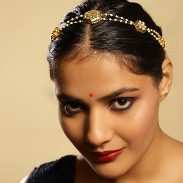 Kundan Beaded Hair Band