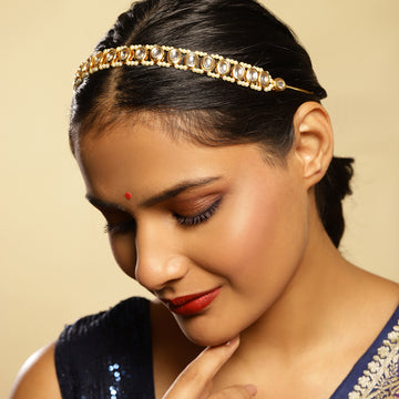 Kundan Beaded Hair Band