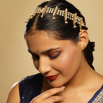 Kundan Beaded Hair Band