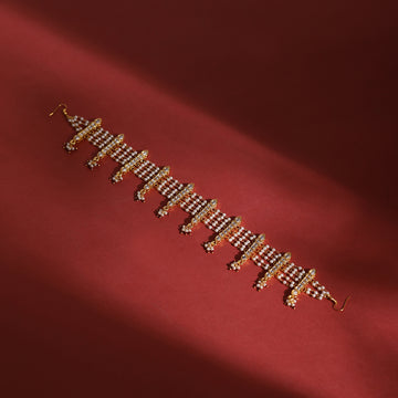 Kundan Beaded Hair Band