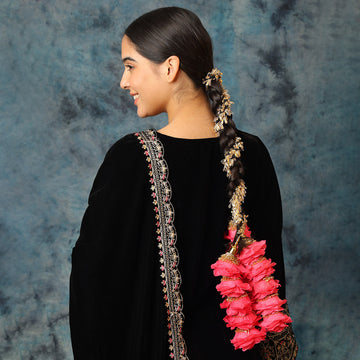hot pink& floral parandi