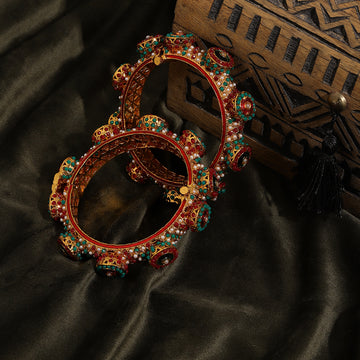 Handcrafted Heavy Bangles (set of 2) - 2'6