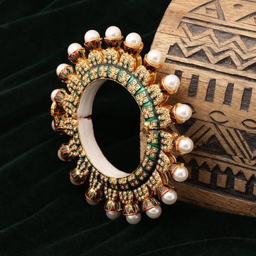 Handcrafted Heavy Pearl Bangle