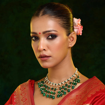 Kundan and Emerald Necklace