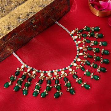 Kundan and Emerald Necklace