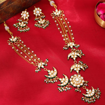 Kundan Necklace with Earrings