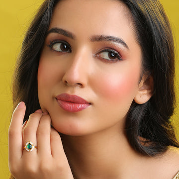 Titli Farha Kundan Halo Ring